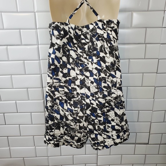 JOE'S JEANS | GEOMETRIC PRINTED MULTICOLORED ROMPER SHORT SET WOMEN'S SMALL - Picture 10 of 17